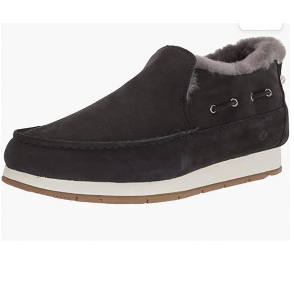 Sperry Premium Black Moc Sider Moccasin Winter Bootie Womens Size 11 - Picture 3 of 10